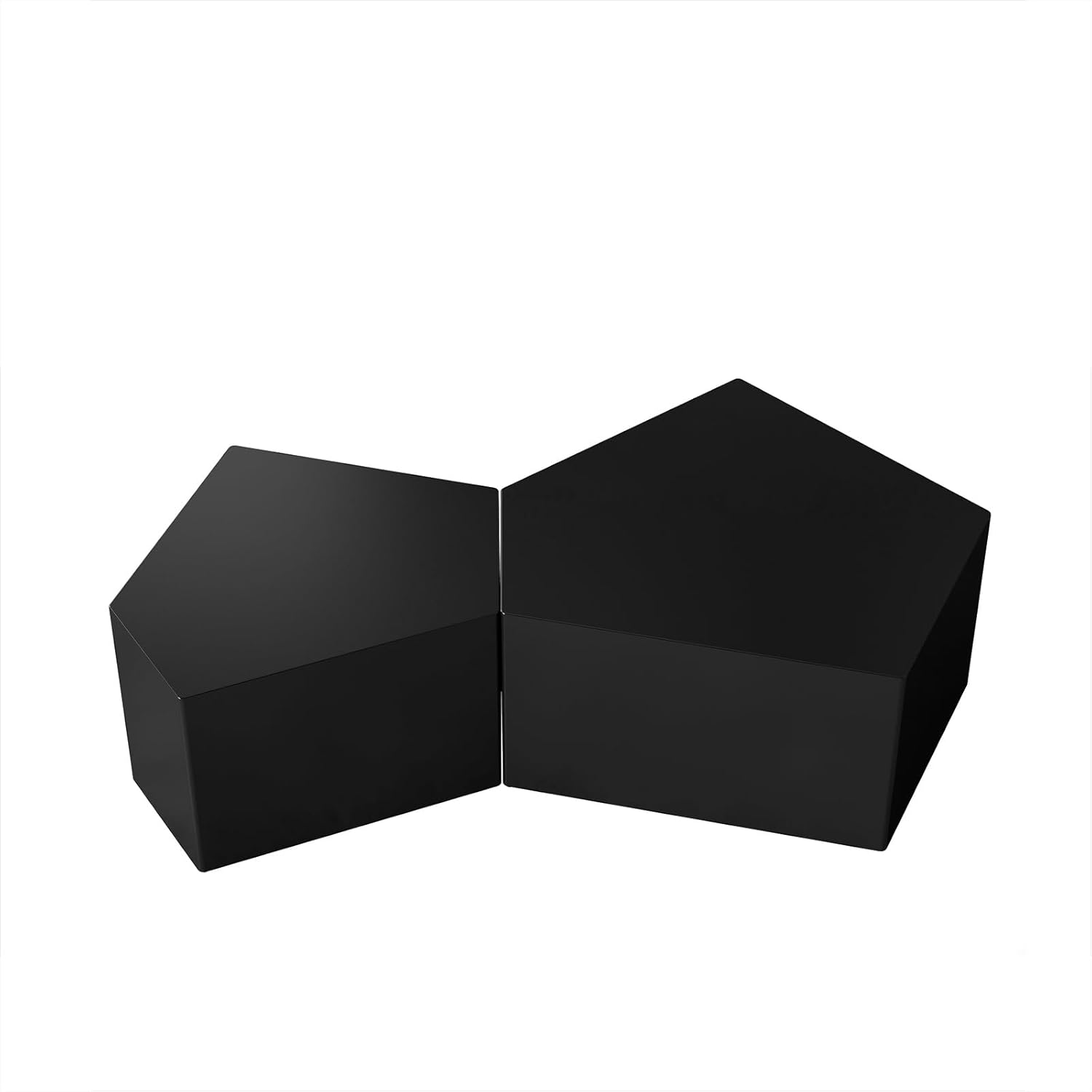 QVK Pentagonal Coffee Table Set – Black