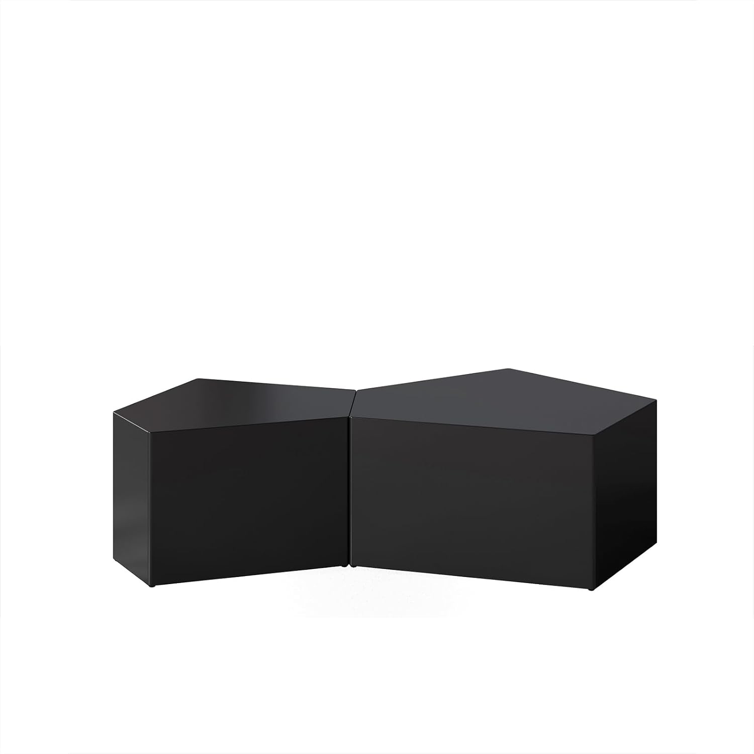QVK Pentagonal Coffee Table Set – Black