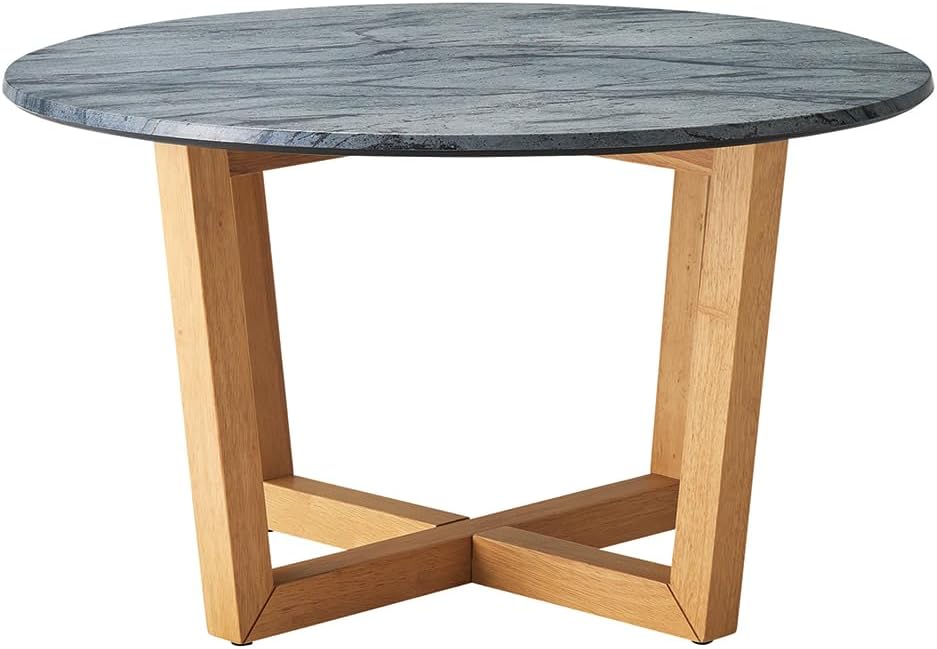 Sakuraya Industrial Living Table LT-64-D80 Natural Oak