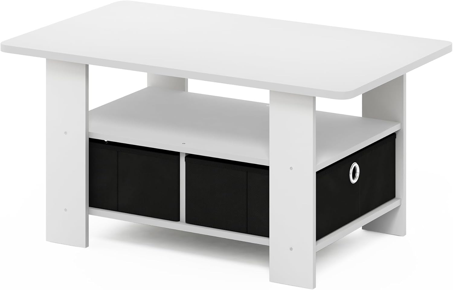 Furinno Andrey Coffee Table, White/Black