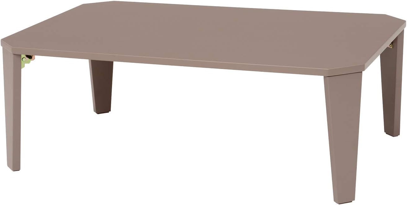 Hagiwara 7550CB Folding Low Table 75 cm Clear Black