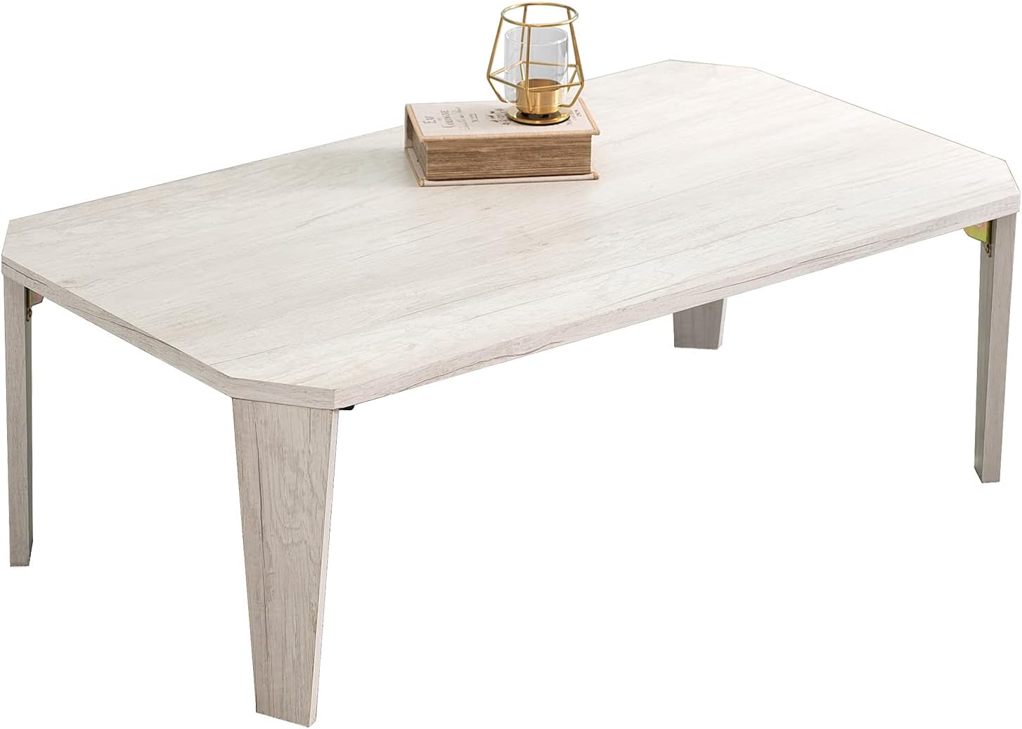 Hagihara MT-6860BR Foldable Low Table Brown 75×32 cm