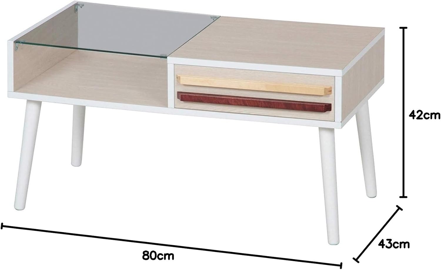 Fuji trade living room table Oslo HH-8040PG WHW 10033