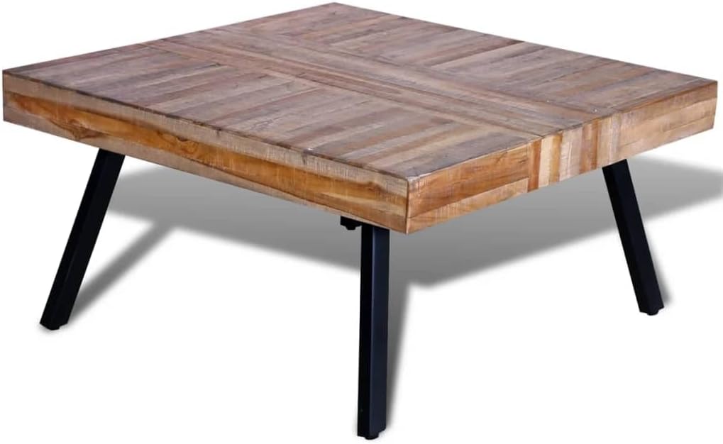 Reclaimed Teak Wood Square Coffee Table