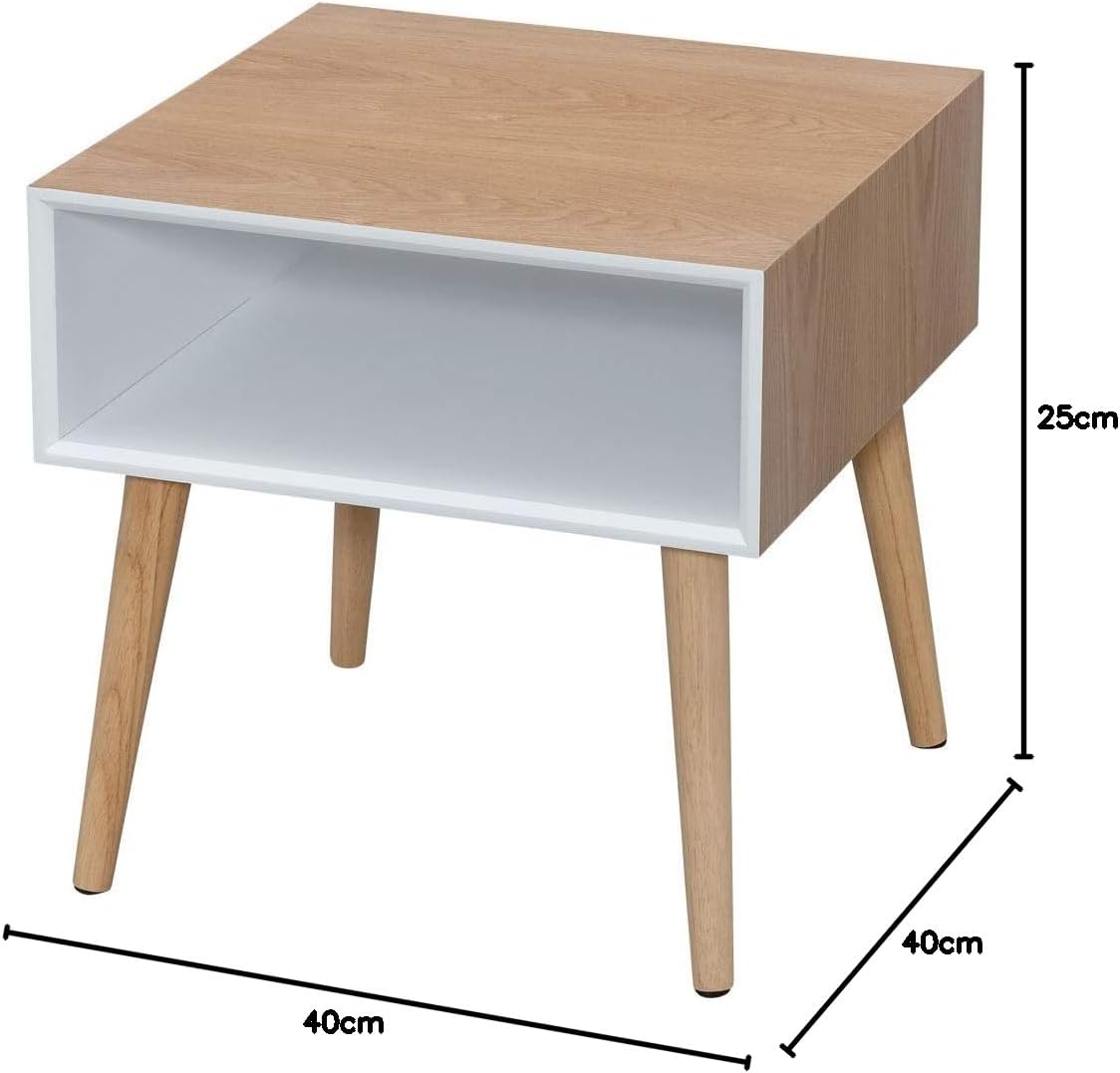 Iris Plaza Box Table 40×40×40 cm Walnut