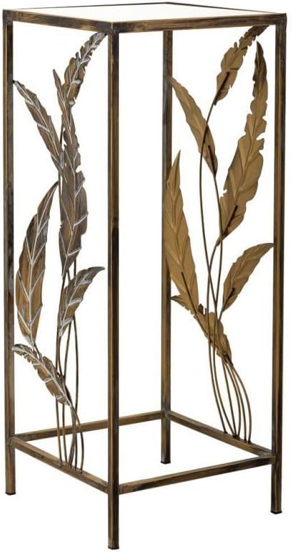 Mesa Esquinera De Metal Dorado