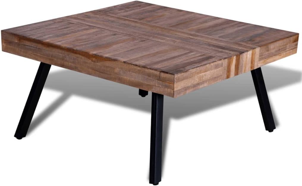 Reclaimed Teak Wood Square Coffee Table