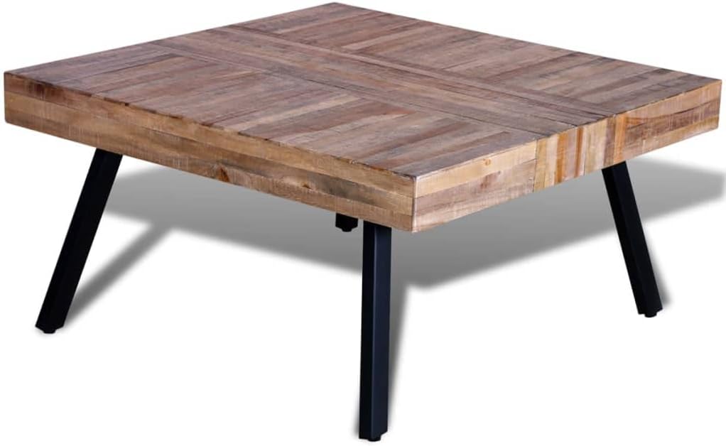 Reclaimed Teak Wood Square Coffee Table