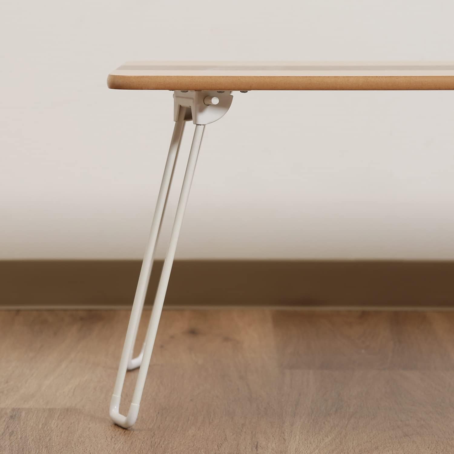 Fuji Trade Veneer Folding Low Table 60 cm Brown