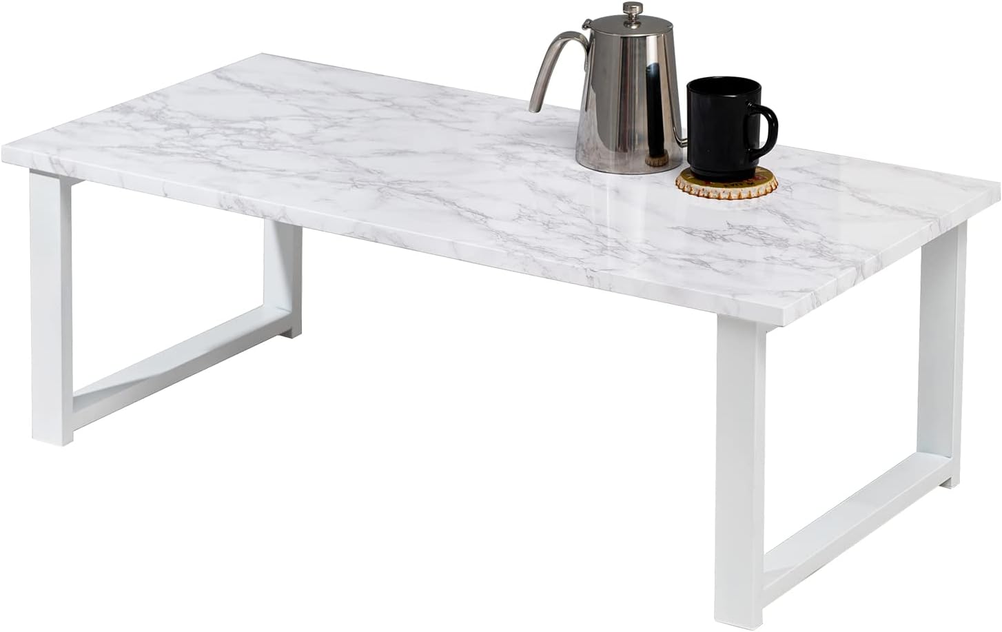 Hagihara LT-4394MWH Low Table 90×45×32 cm White