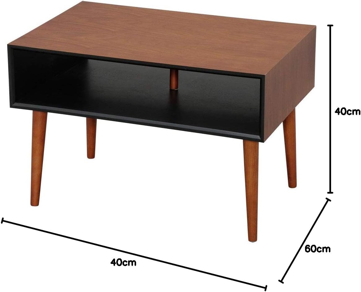 Iris Plaza Box Table 40×40×40 cm Walnut