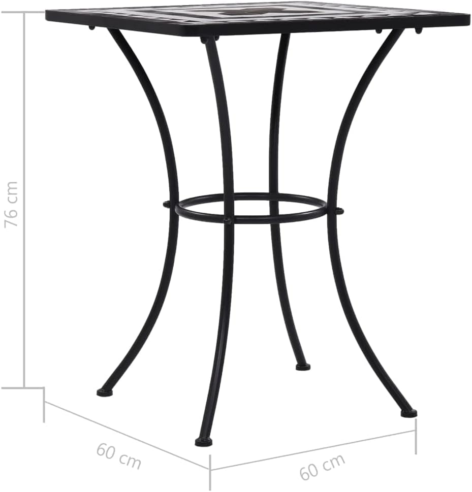 Mosaic Outdoor Side Table 60×60×76 cm