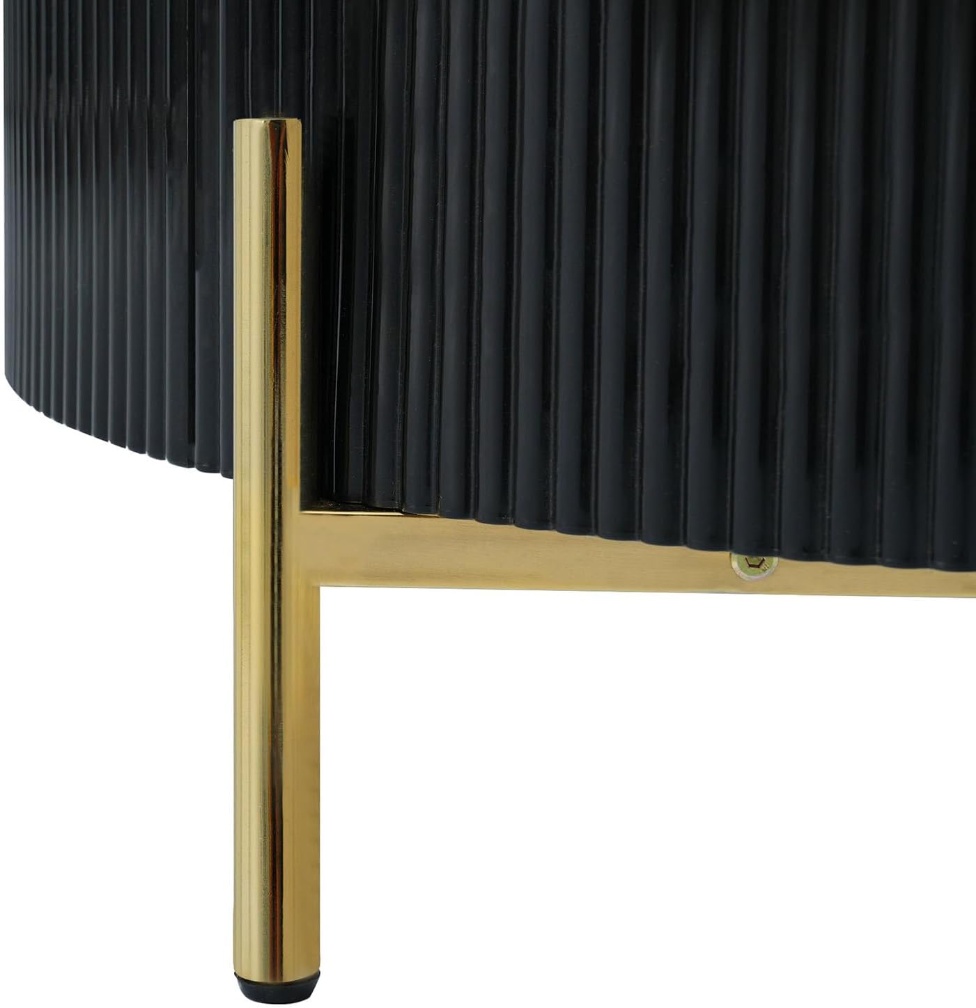 Round Coffee Table with Storage 31.5in