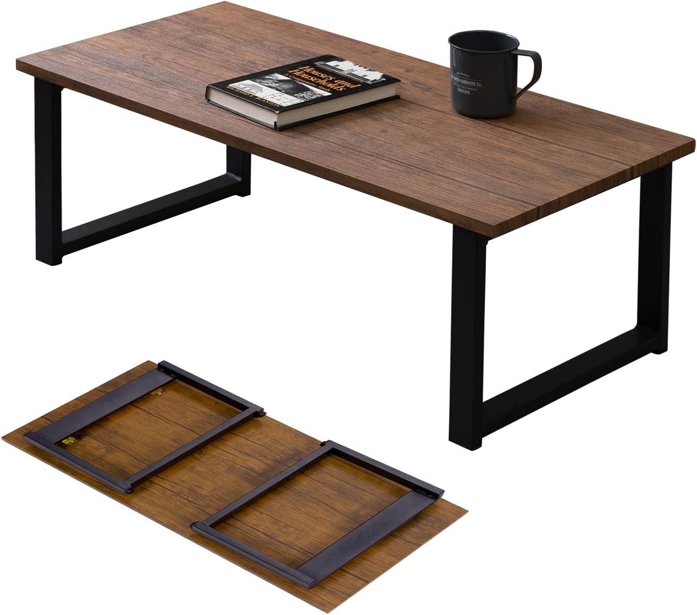 Hagihara LT-4396WH Folding Low Table 90×? cm White