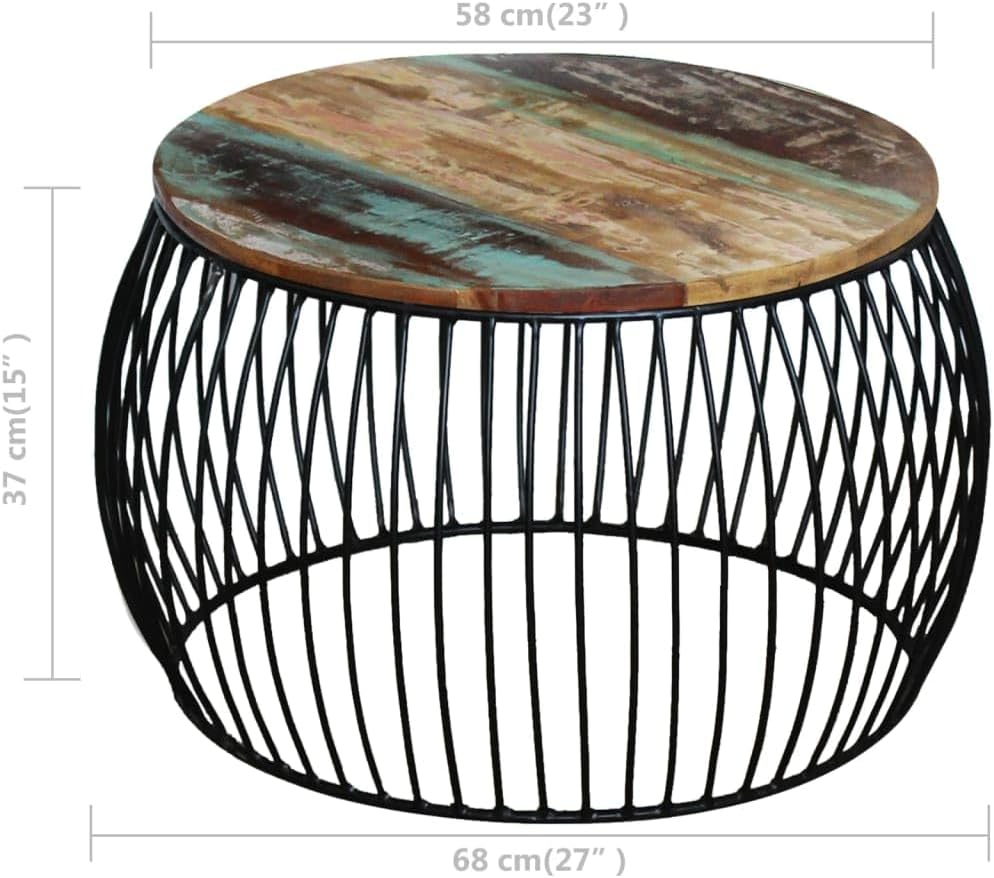 Round Acacia Wood Coffee Table Ø68 cm