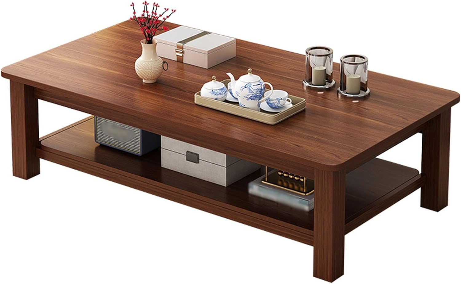 Walnut Rectangular Coffee Table 120 cm