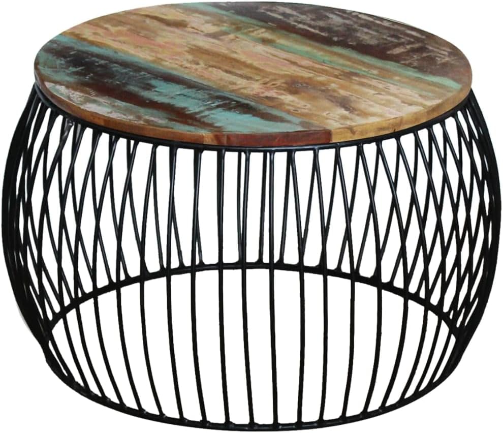 Round Acacia Wood Coffee Table Ø68 cm