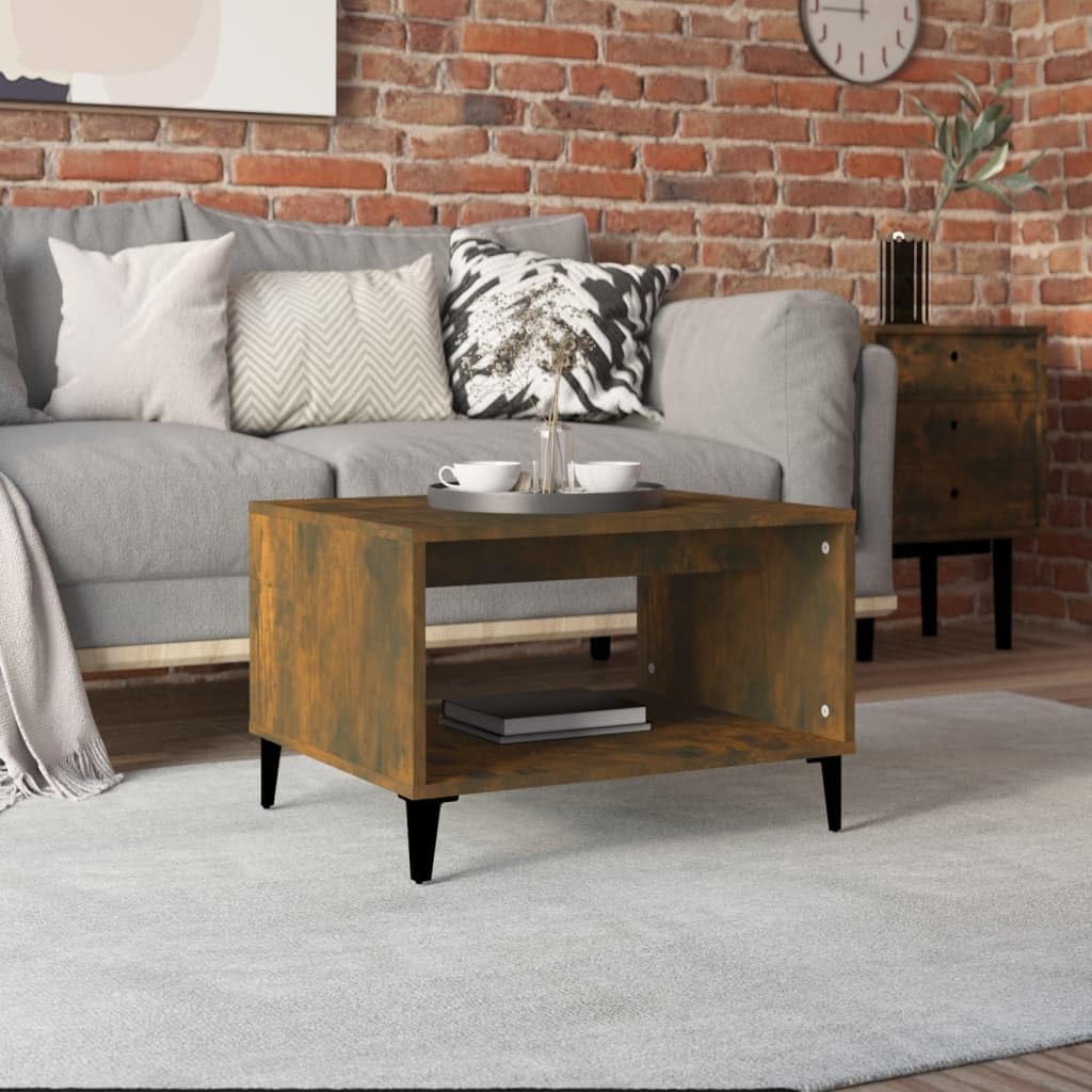 vidaXL Smoked Oak Coffee Table
