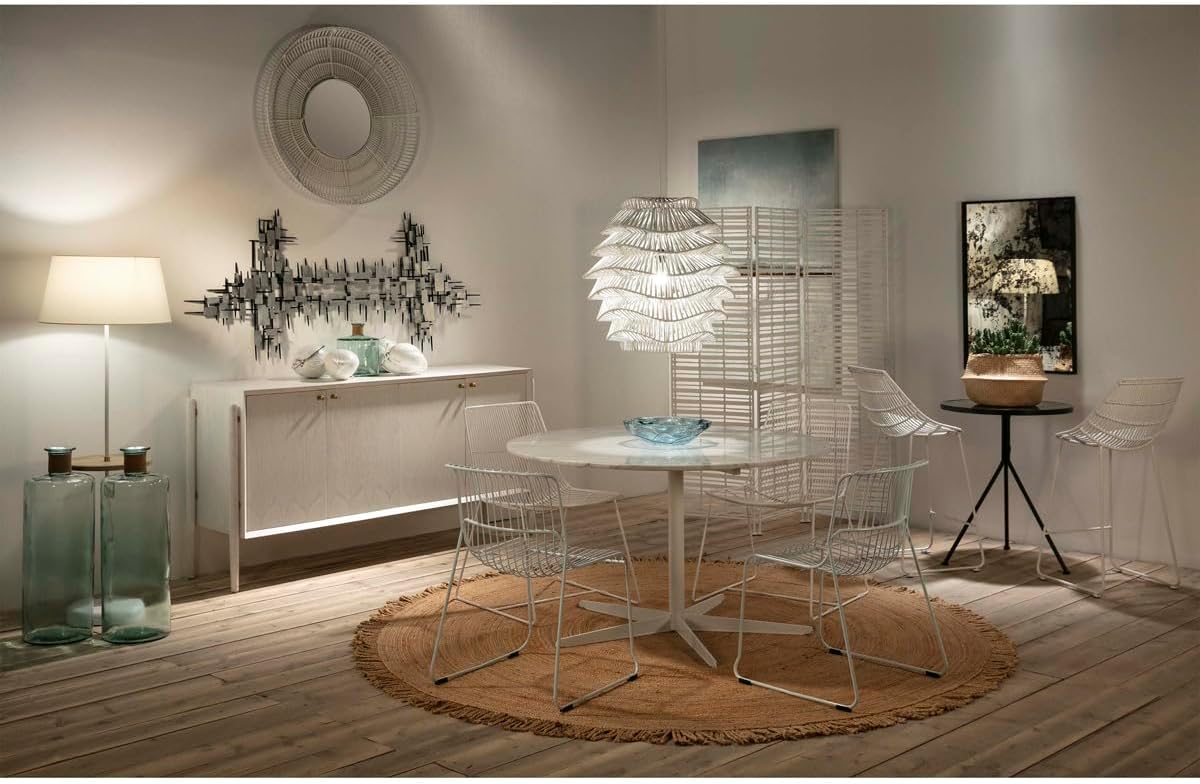 Mesa Auxiliary 60 x 60 x 78 Espejo ENVEJECIDO/Metal