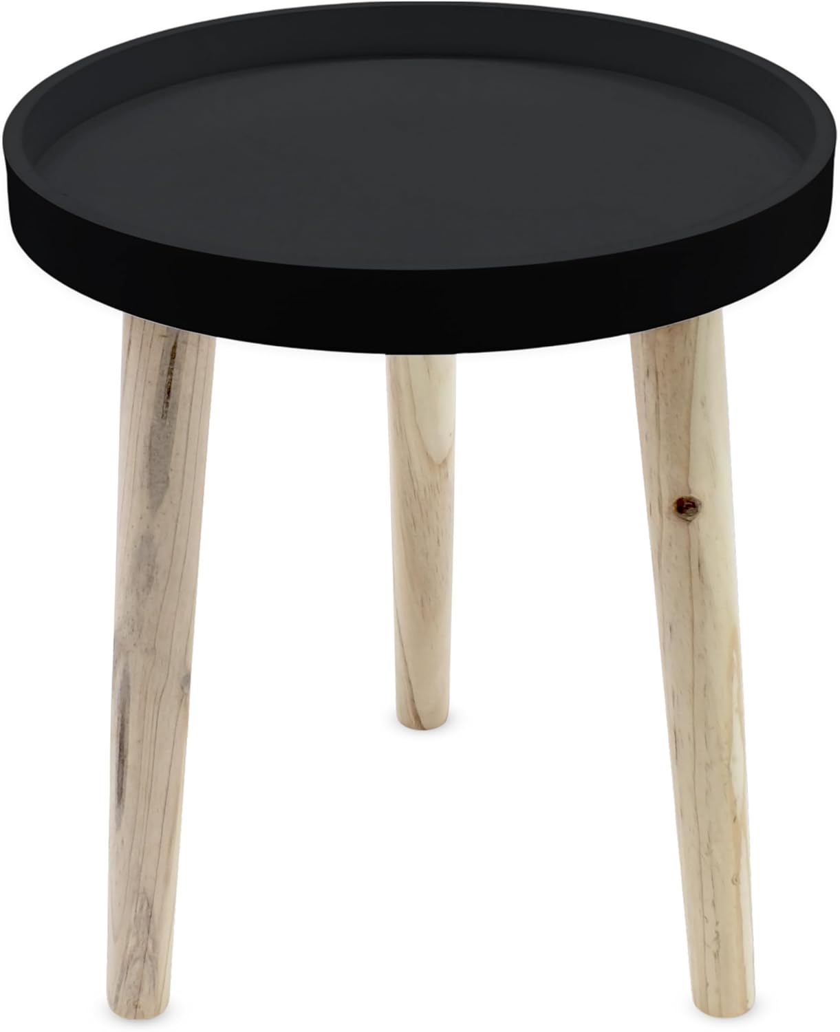 Decorative Wooden Side Table 36×30 cm Grey