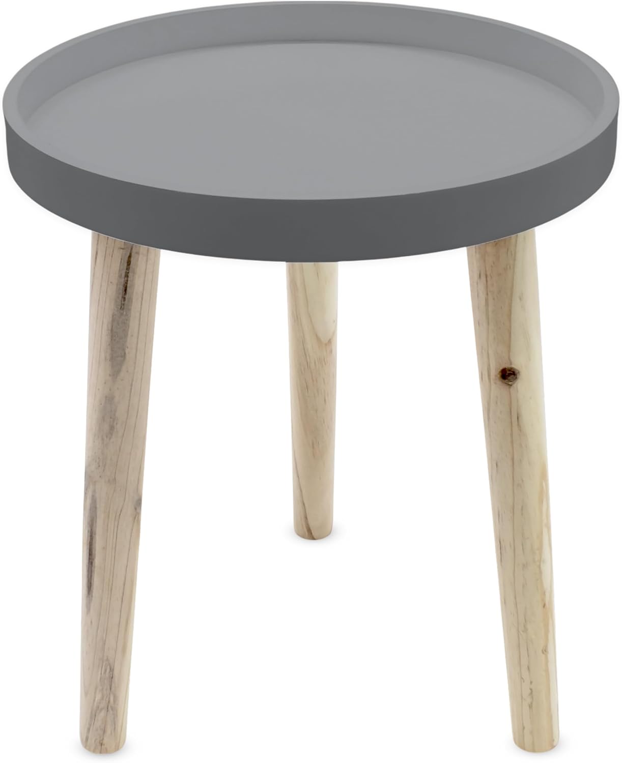 Decorative Wooden Side Table 36×30 cm Grey