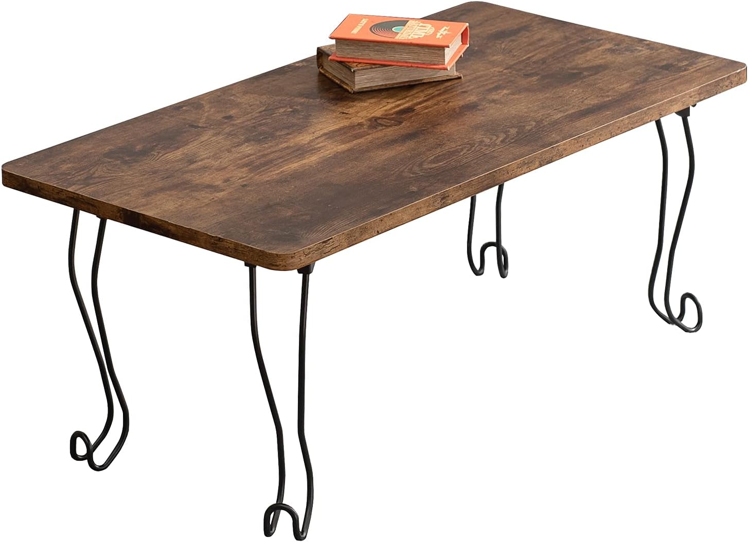 Hagihara MT-6862BR Foldable Low Table 80 cm Brown
