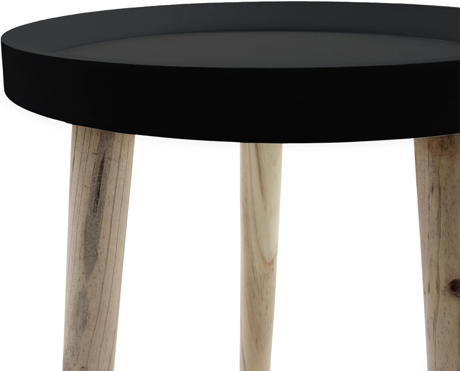 Decorative Wooden Side Table 36×30 cm Grey