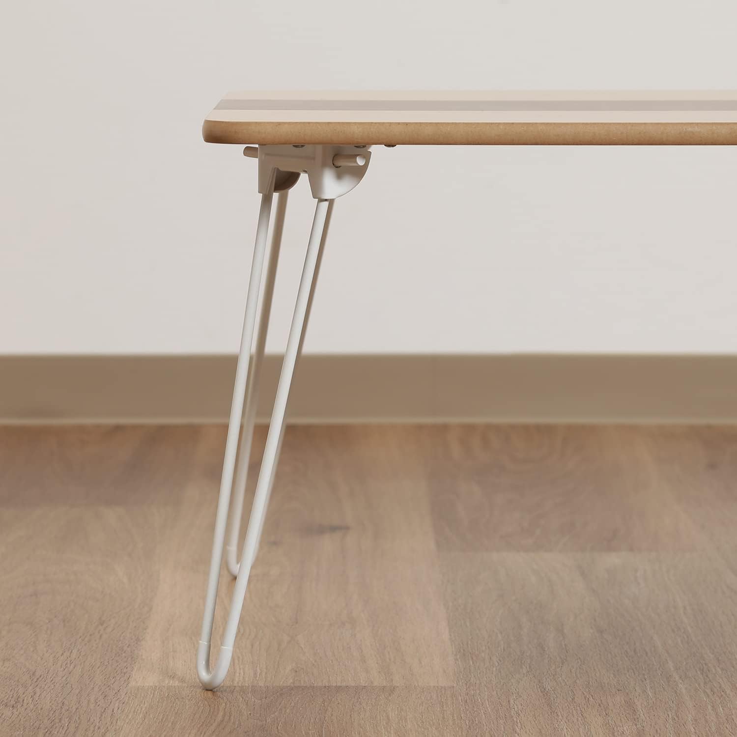 Fuji Trade Veneer Folding Low Table 60 cm Brown