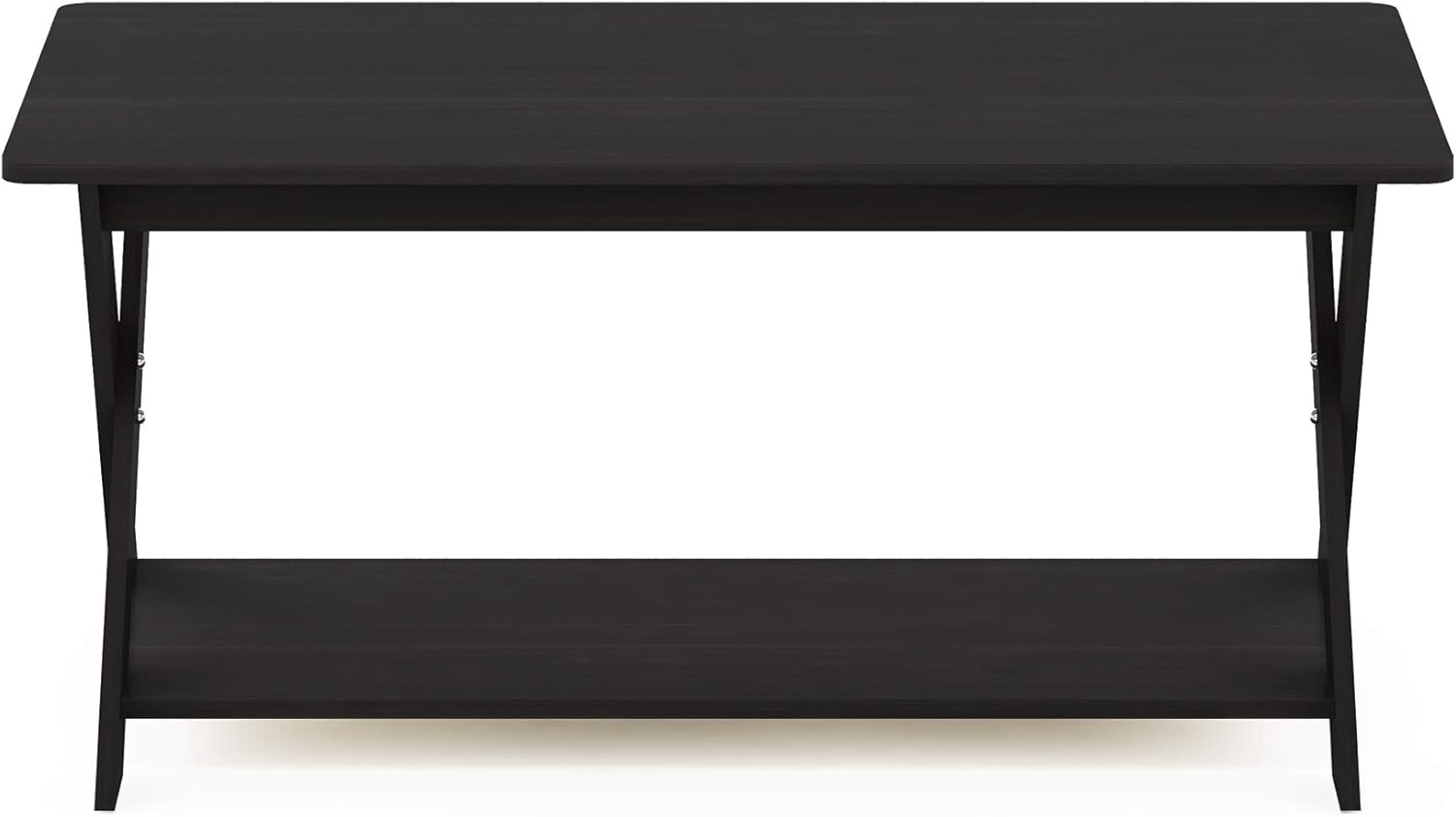 Furinno Modern Simplistic Criss-Crossed Coffee Table, White