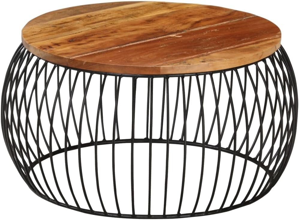 Round Acacia Wood Coffee Table Ø68 cm
