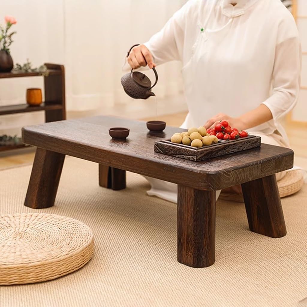 Japanese Low Wooden Tatami Tea Table