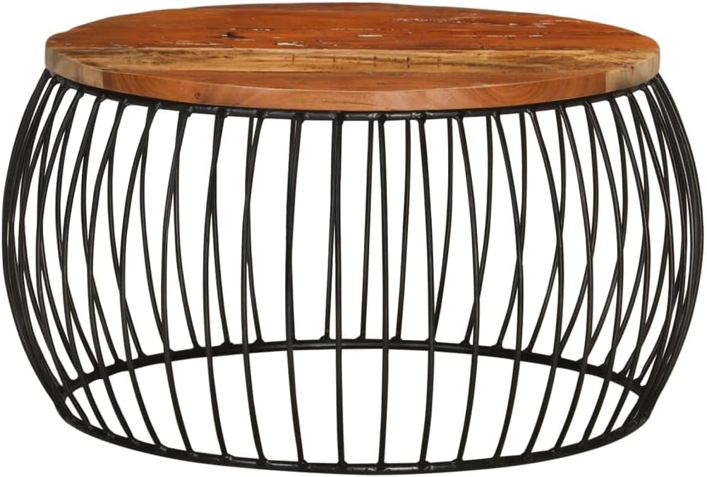 Round Acacia Wood Coffee Table Ø68 cm