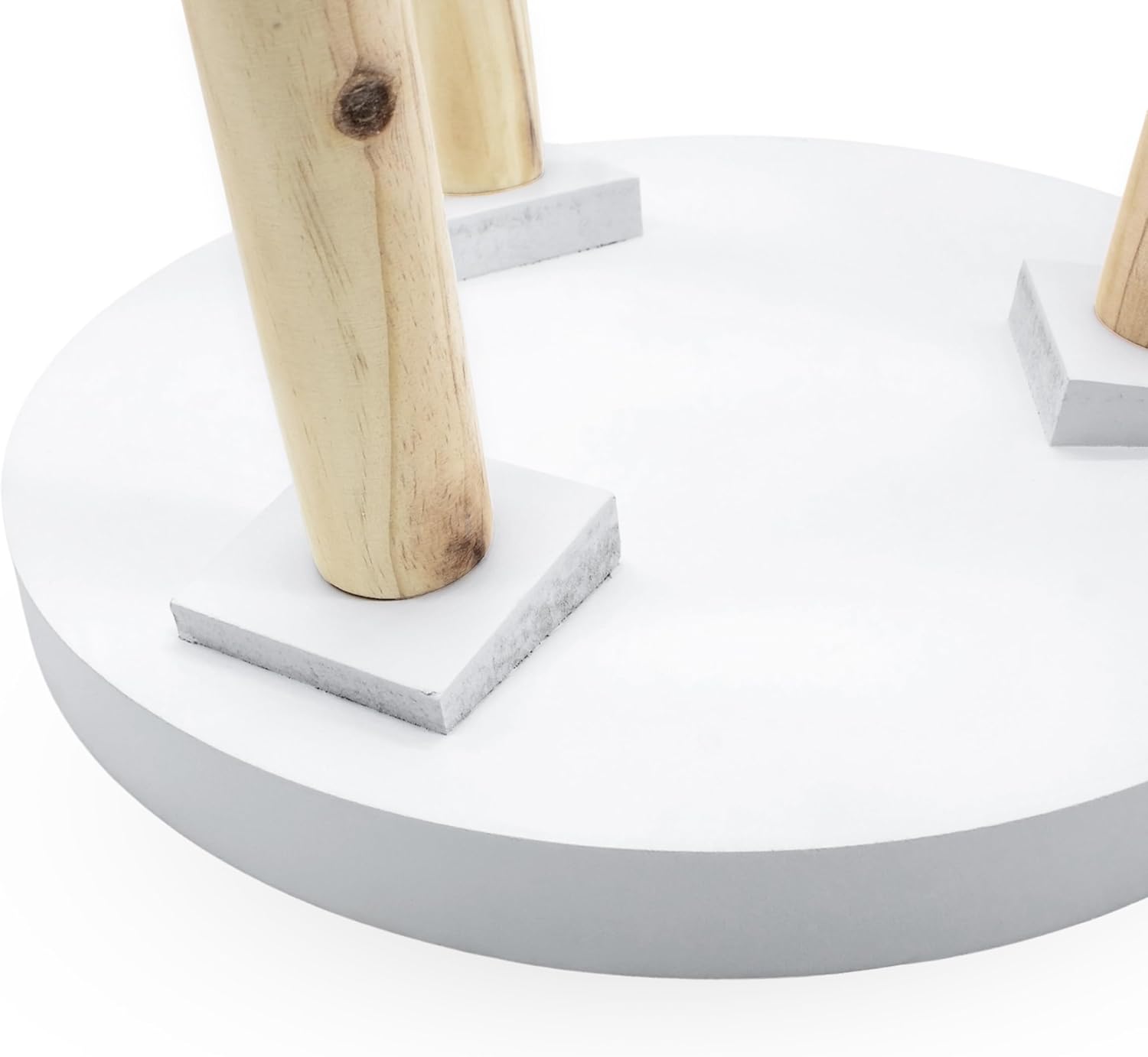 Decorative Wooden Side Table 36×30 cm Grey