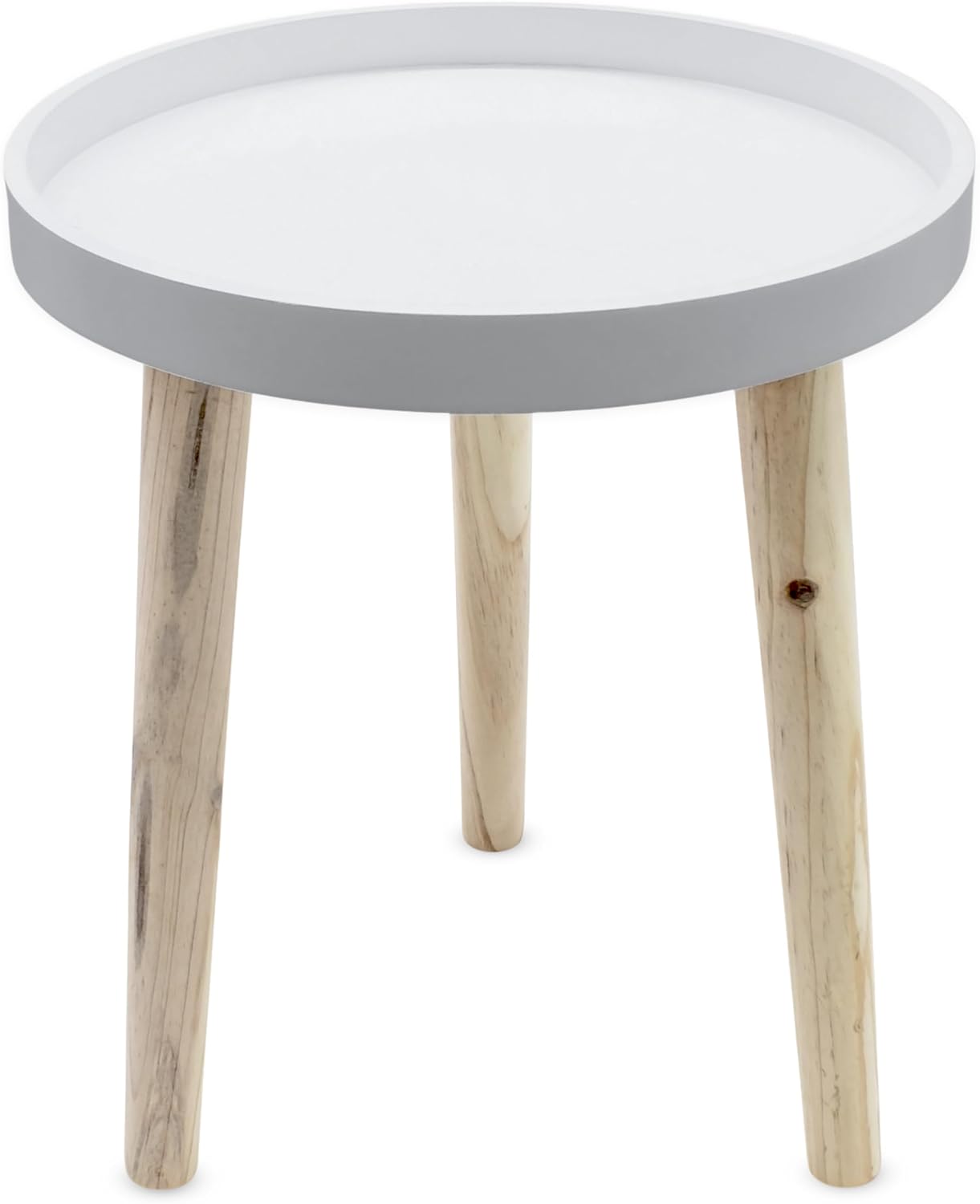 Decorative Wooden Side Table 36×30 cm Grey