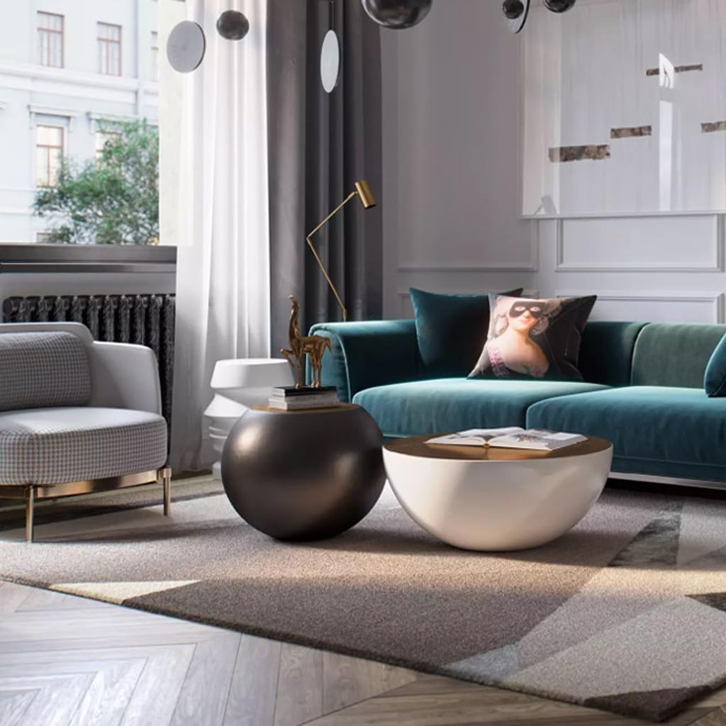 Spherical Fiberglass End Table