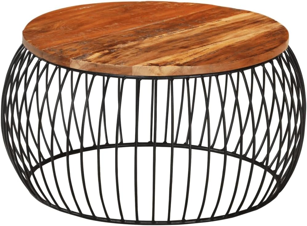 Round Acacia Wood Coffee Table Ø68 cm
