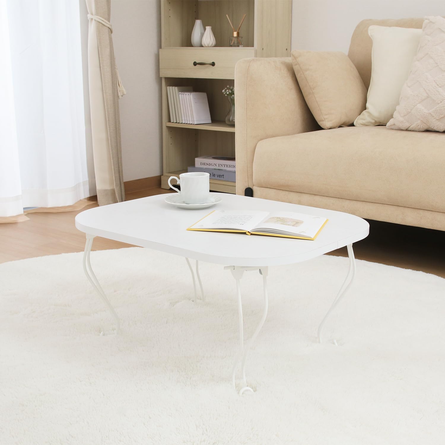 Fuji Boeki 28603 Foldable Mini Table 64.5×40×26.5 cm