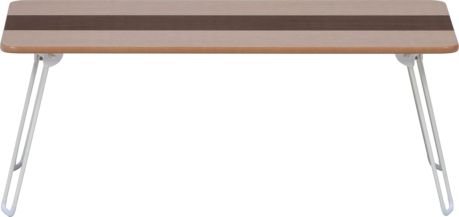 Fuji Trade Veneer Folding Low Table 60 cm Brown