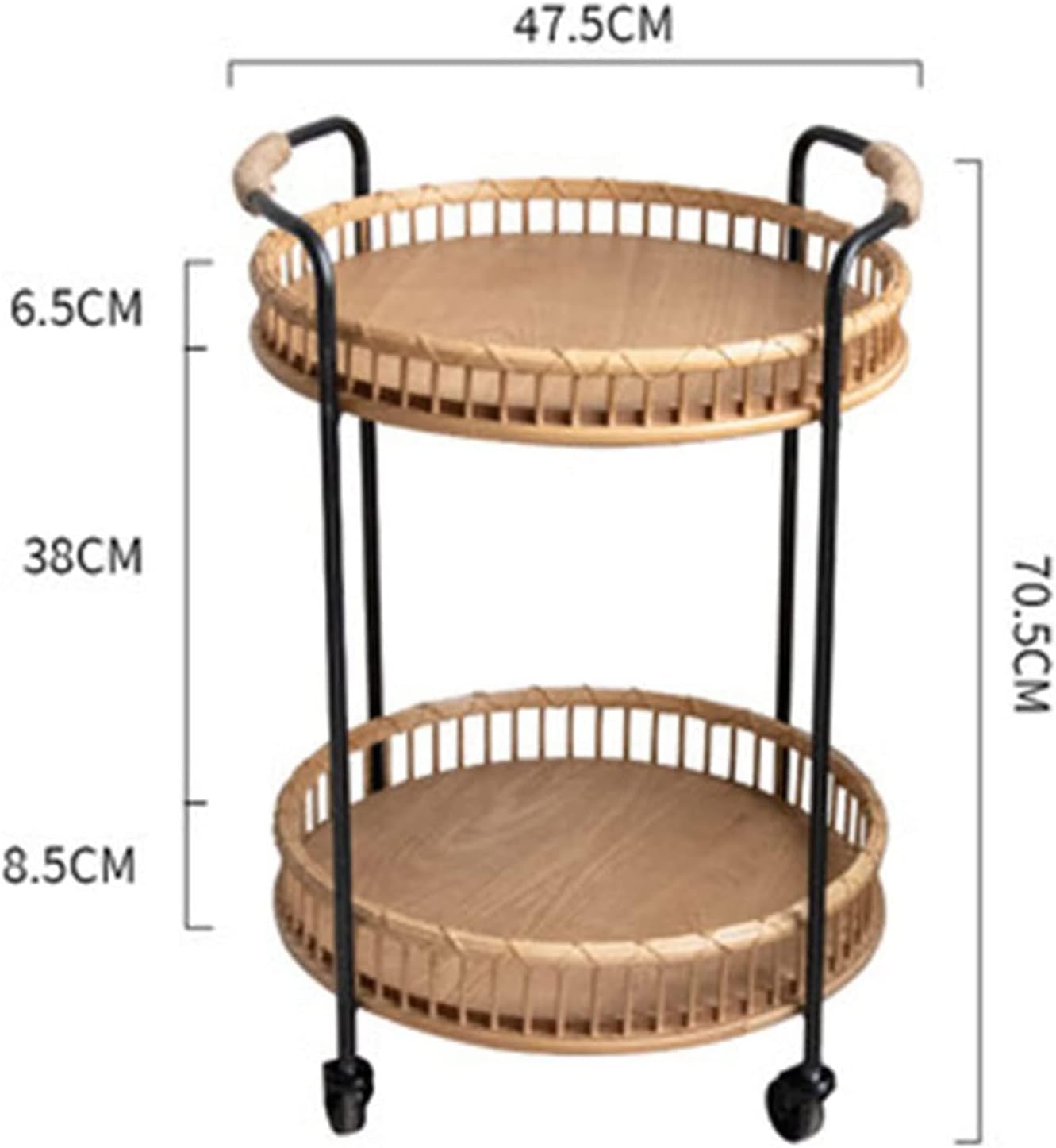 Movable Round Coffee Table