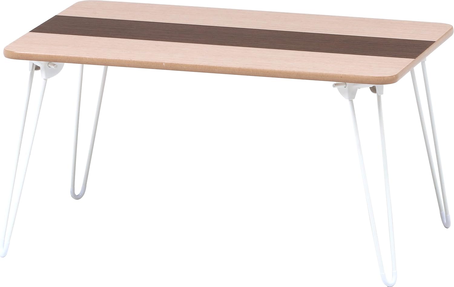 Fuji Trade Veneer Folding Low Table 60 cm Brown