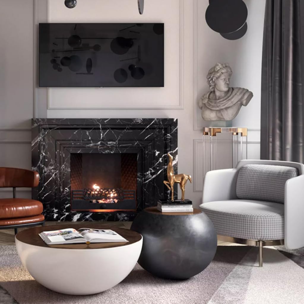 Spherical Fiberglass End Table