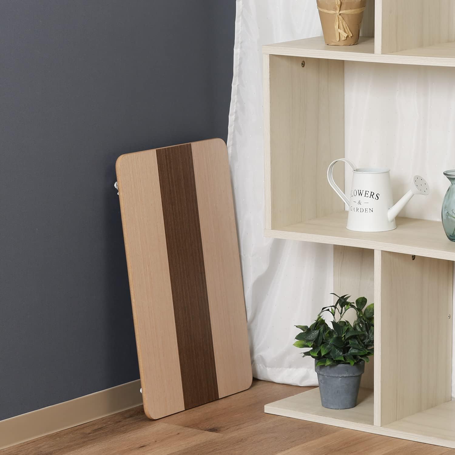 Fuji Trade Veneer Folding Low Table 60 cm Brown