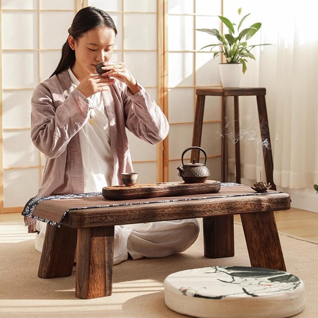 Japanese Low Wooden Tatami Tea Table