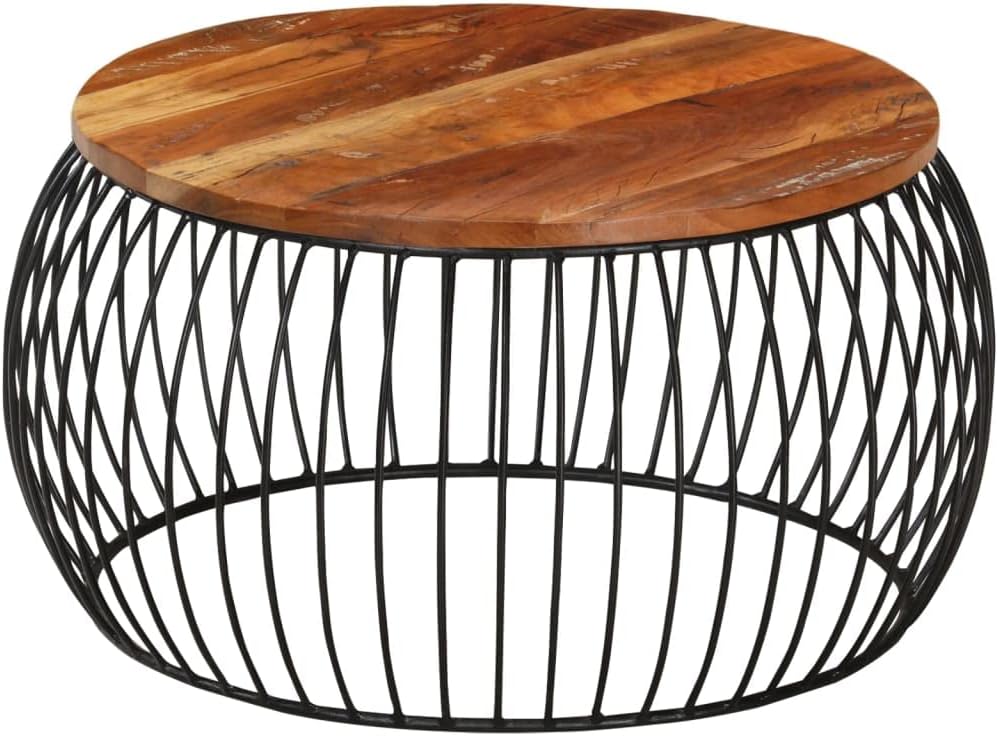 Round Acacia Wood Coffee Table Ø68 cm