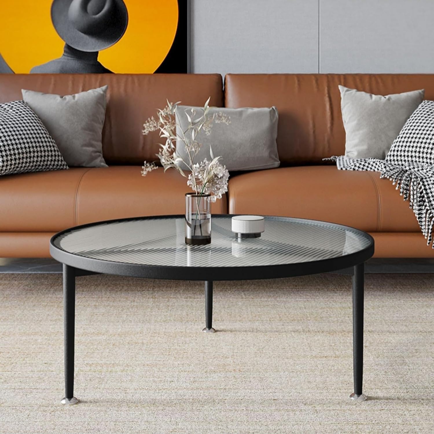 Minimalist Round Coffee Table 60x60x45cm