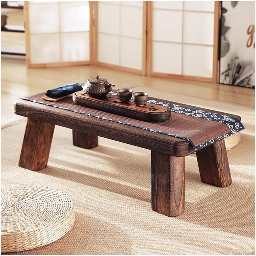 Japanese Low Wooden Tatami Tea Table