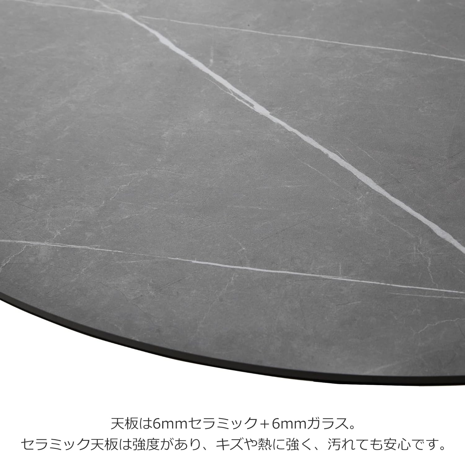 Gray Round Cafe Table 90cm
