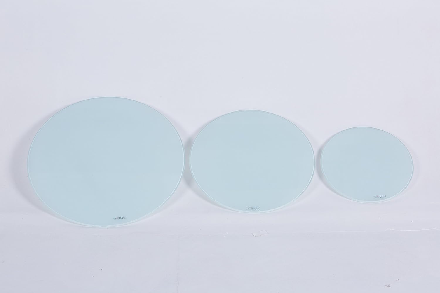 Euro Tische Round Glass Table Top 30 cm White
