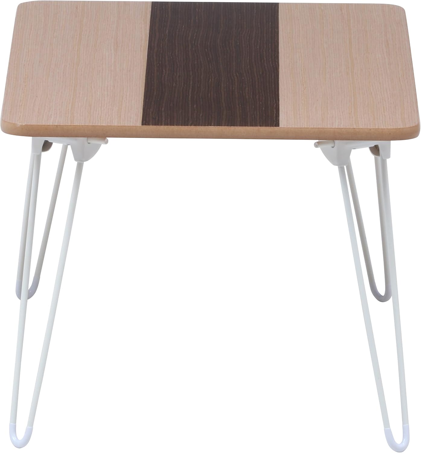 Fuji Trade Veneer Folding Low Table 60 cm Brown