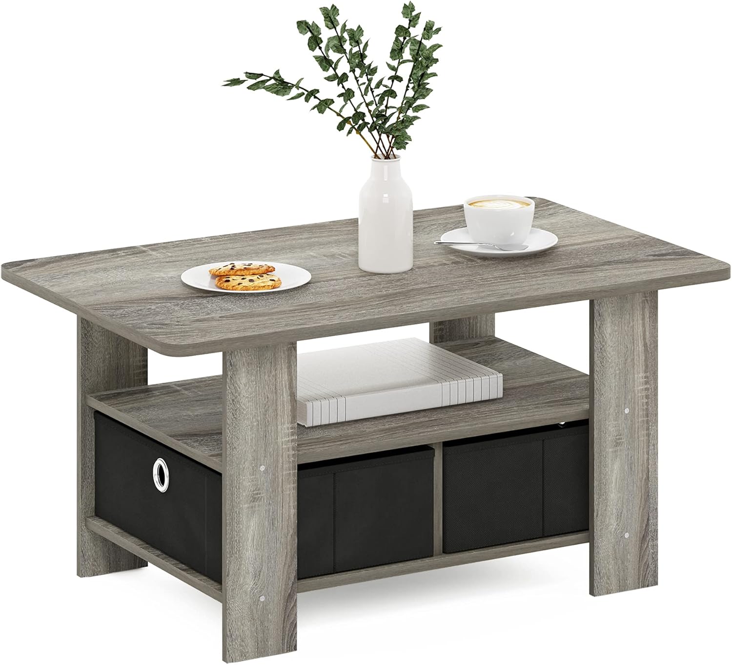 Furinno Andrey Coffee Table Grey/Black